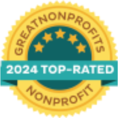 GreatNonprofits 2024 Top-Rated Nonprofit badge